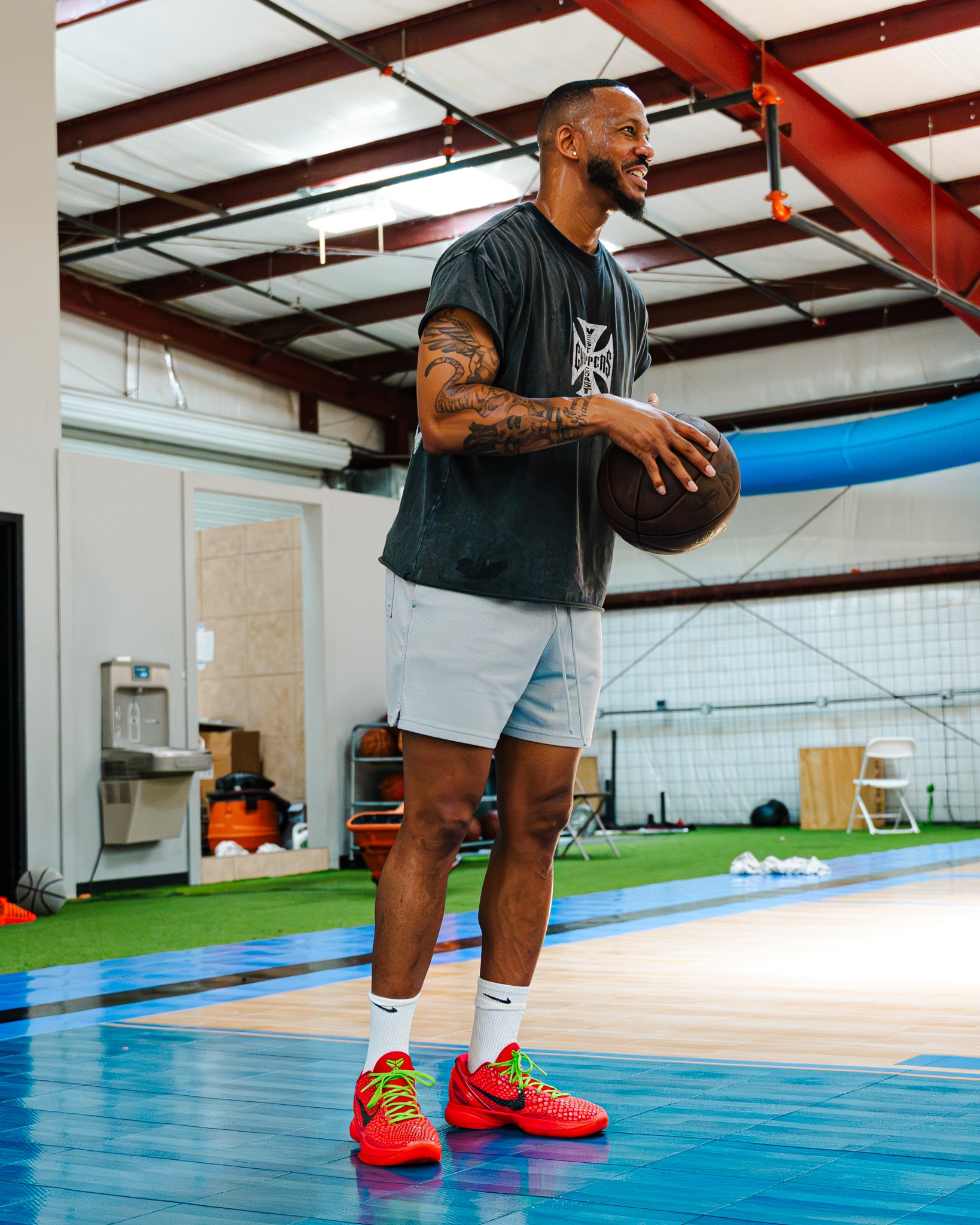 DBA coach working individually with a player